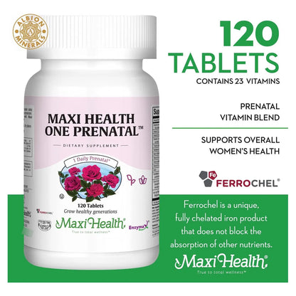 One Prenatal Vitaminas Prenatales Con Hierro Absorción Mejorada Multivitamínico Diario Para Mujeres