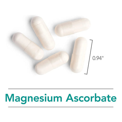 Ascorbato De Magnesio 1000 Mg Vitamina C Tamponada Apoyo Inmunologico 100 Capsulas