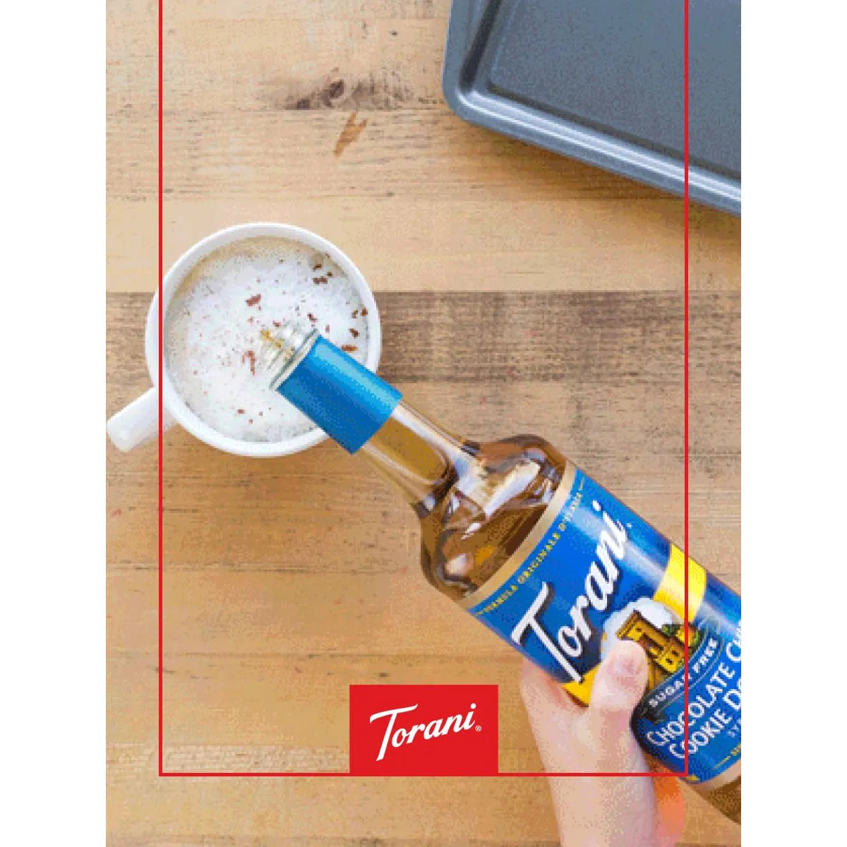 Jarabe Torani Masa De Galletas Con Chispas De Chocolate Sin Azúcar 25.4 Fl Oz