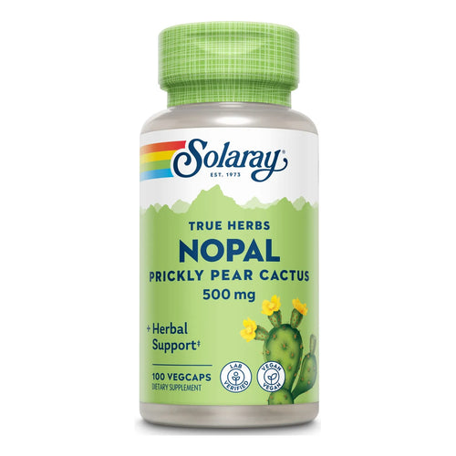 Nopal Cactus De Tuna 500 Mg Con Fibra Antioxidantes Y Carotenoides 100 Cápsulas Vegano