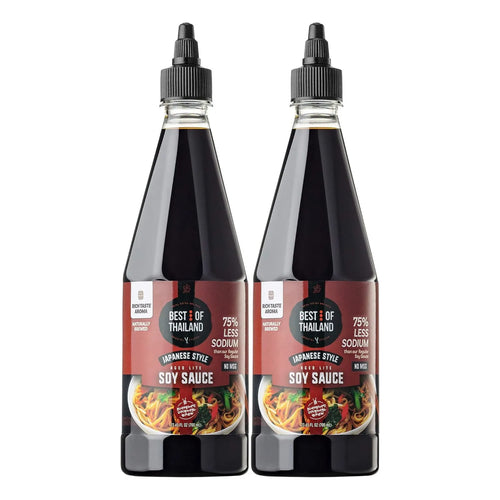 Salsa De Soja Baja En Sodio 700ml 2 Botellas Sin Msg Auténtica Cocina Japonesa