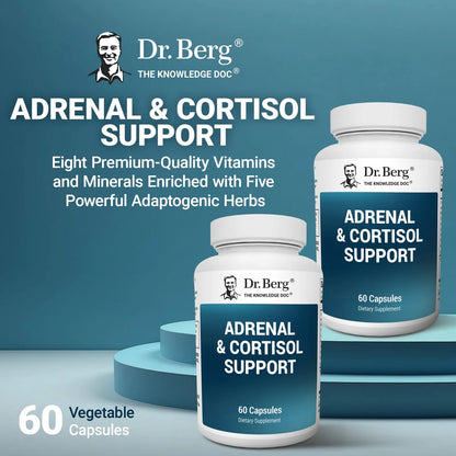 Cápsulas Suprarrenales Dr Berg Regula Cortisol Reduce Estrés Mejora Enfoque Y Estado De Ánimo
