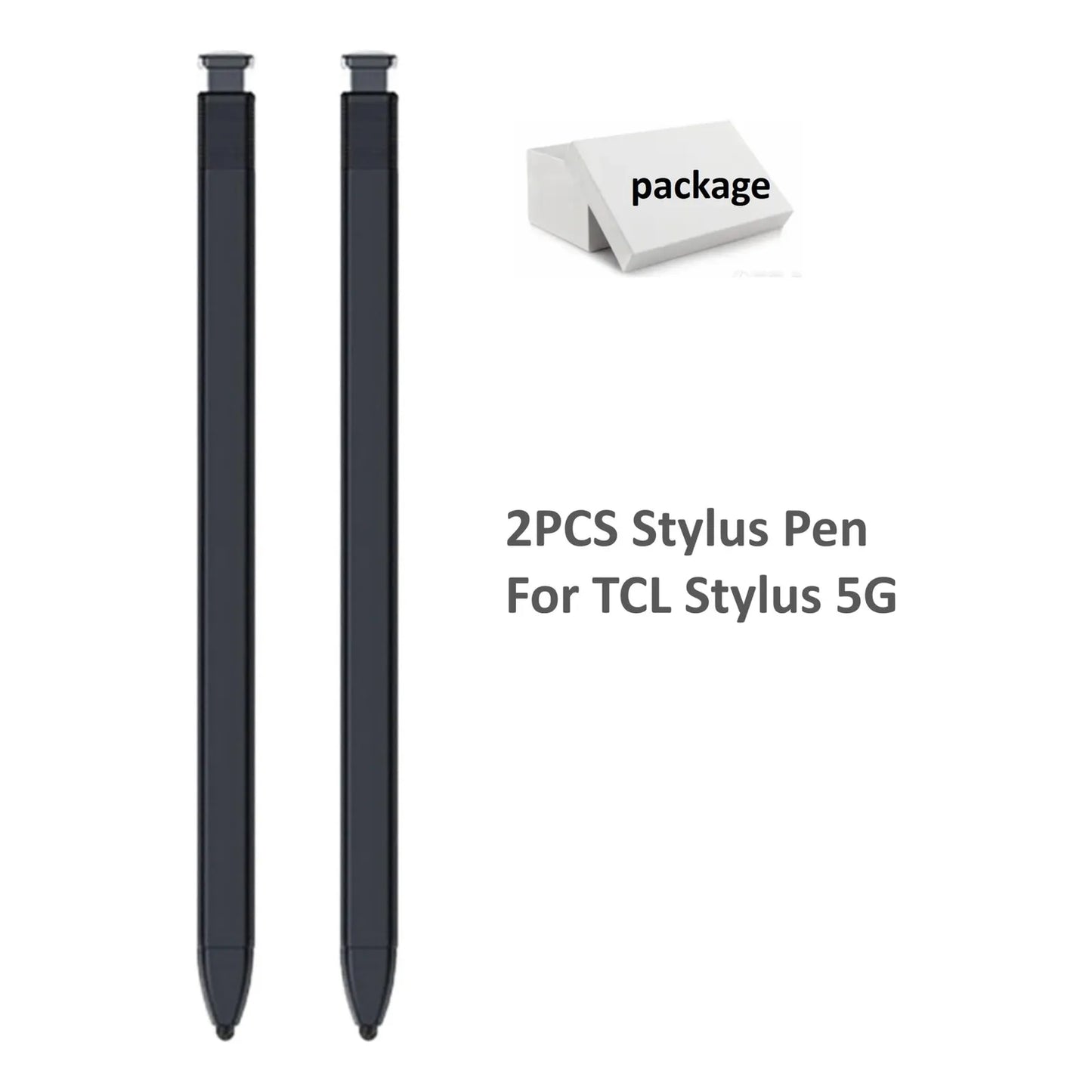 Lápiz Capacitivo Repuesto Compatible Tcl Stylus 5g Color Negro 2 Unidades