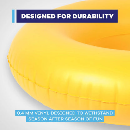 Anillo Infantil Derby Duck Flotador Inflable Para Piscina Y Playa Pack De 3