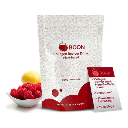 Boon Collagen Reviver Drink Polvo De Colageno Vegano Sabor Limonada De Bayas 15 Porciones