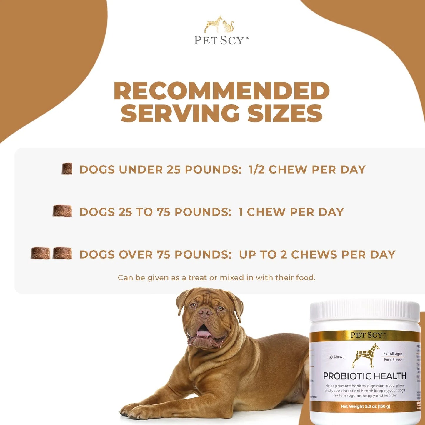 Masticables Probióticos Para Perros Con Fibra Prebiótica Y Omega 3 Salud Digestiva Y Piel