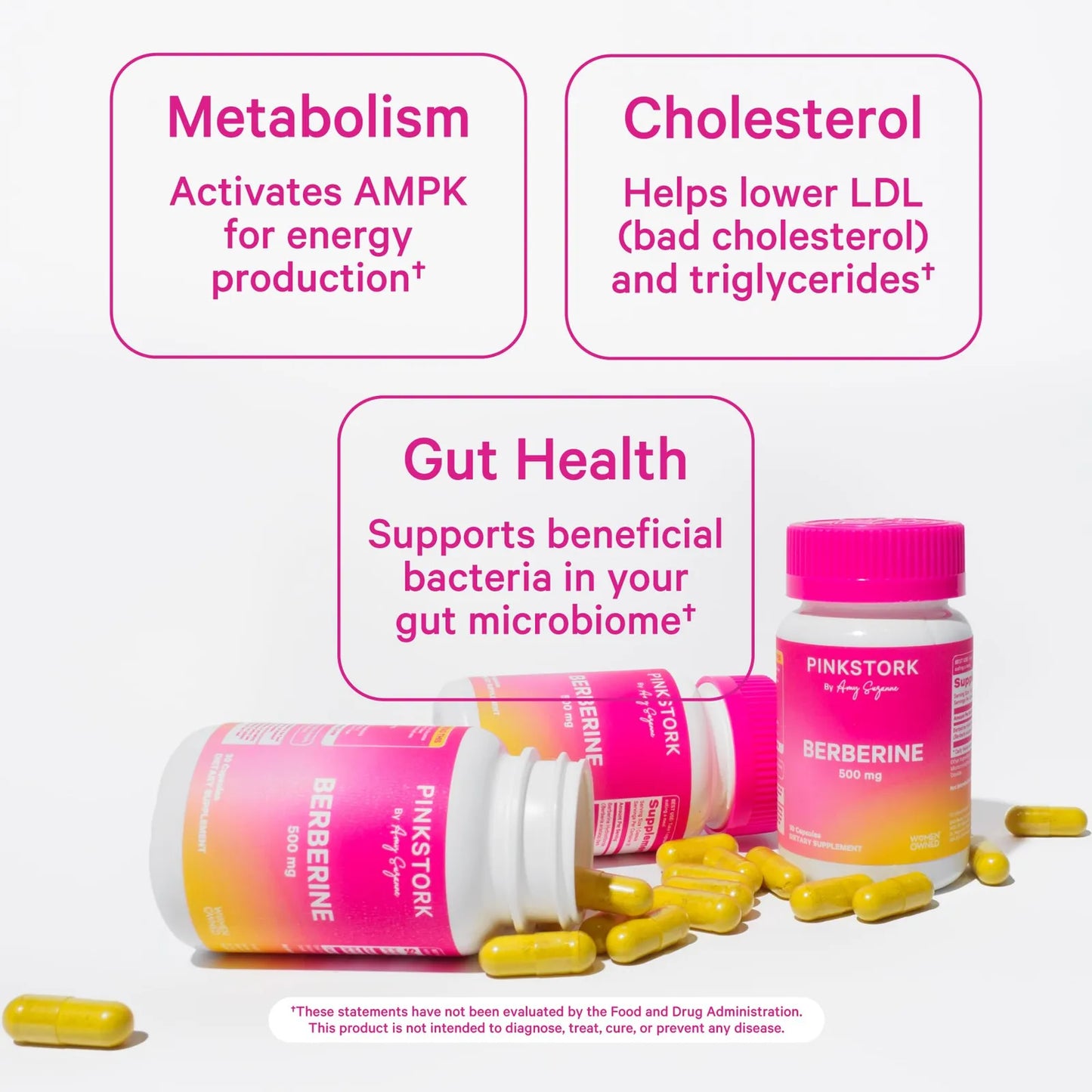 Berberina 500 Mg 30 Cápsulas Soporte Metabolismo Salud Cardíaca Y Hormonal