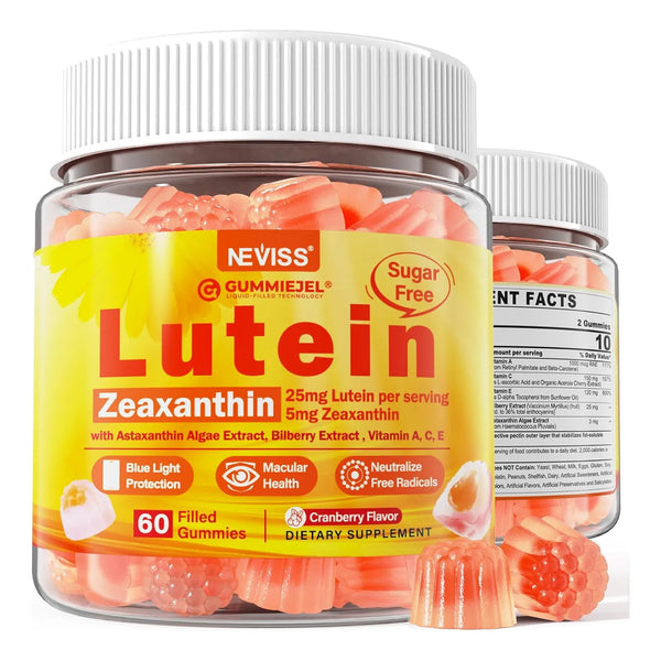 Gomitas De Luteina Y Zeaxantina 25 Mg Con Vitaminas A C E Y Astaxantina Para Salud Ocular
