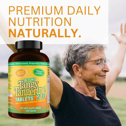Complejo Multivitaminico Mineral Natural Youngevity Beyond Tangy Tangerine 2.0 120 Tabletas