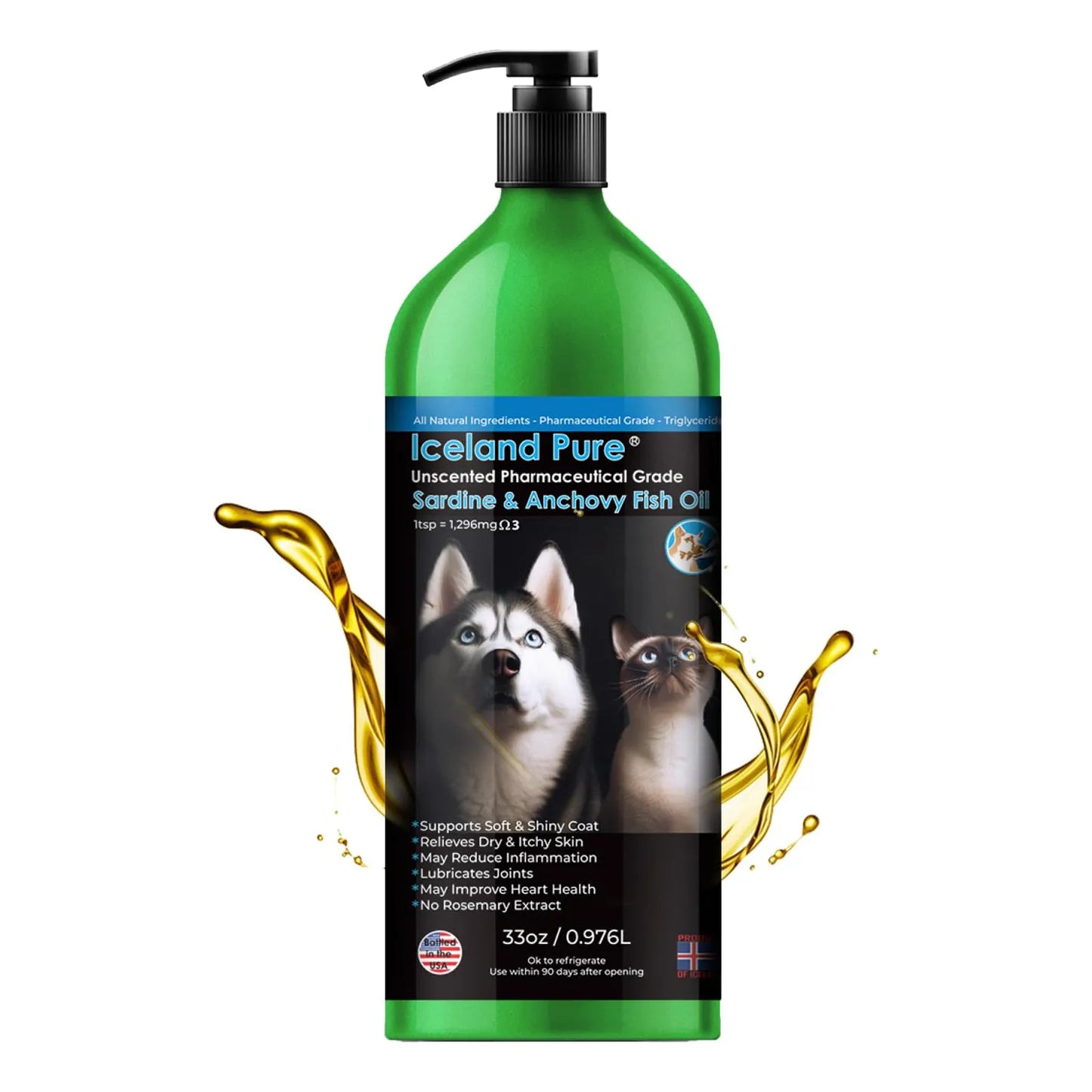 Aceite De Anchoa De Sardina 1296 Mg Omega Grado Farmacéutico Para Mascotas