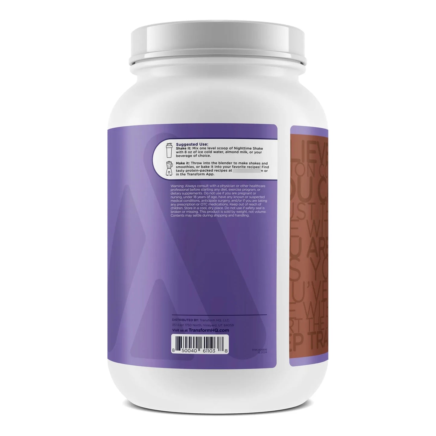 Batido Nocturno Proteina Mousse Chocolate 28 Porciones Sueño Reparador