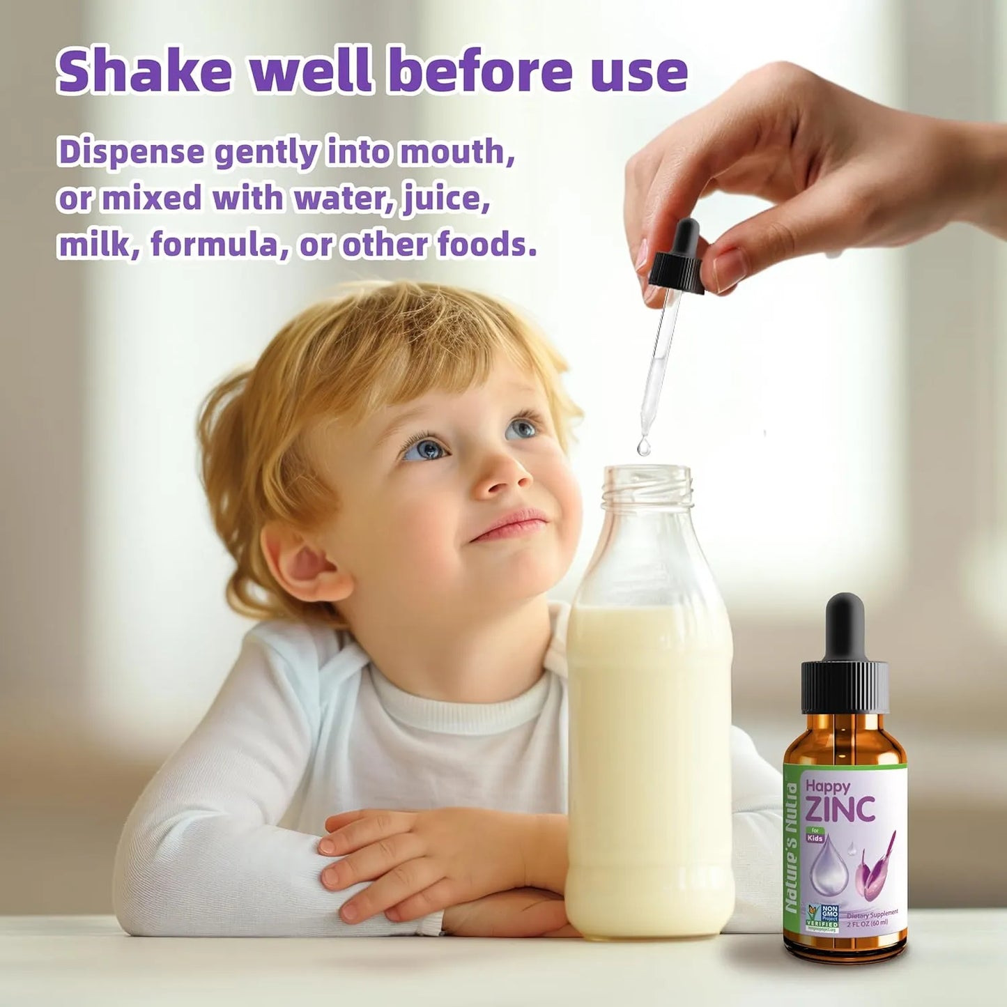 Zinc Liquido Premium Para Bebes Y Ninos Alta Biodisponibilidad Sabor Agradable