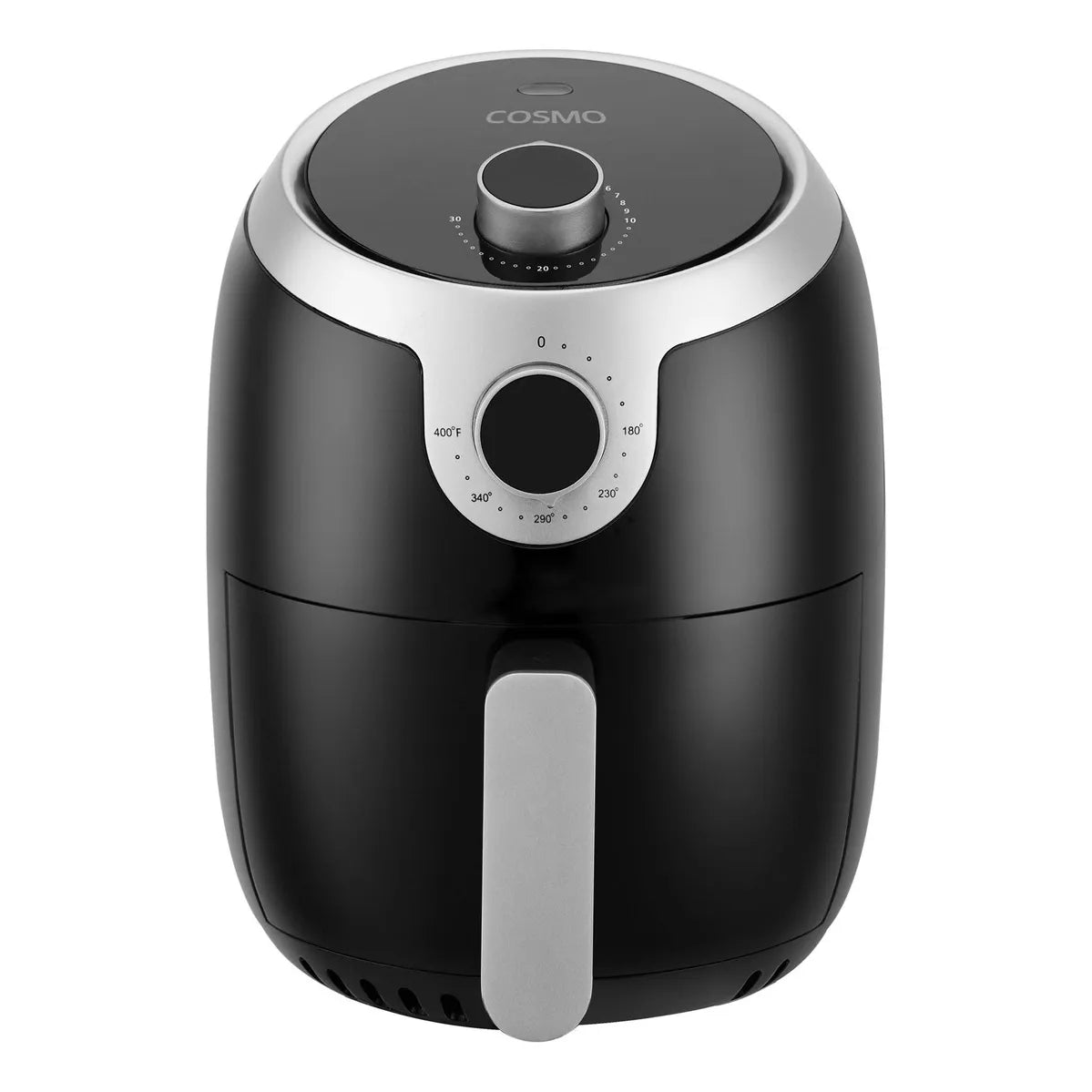 Freidora De Aire COSMO COS 23AFAKB 2.3 Cuartos Negra Acero Inoxidable Cocina Sin Aceite