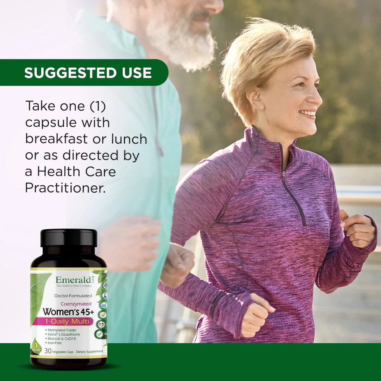 Multivitaminico Mujer 45+ Con B Coenzimadas Acido Folico CoQ10 30 Capsulas
