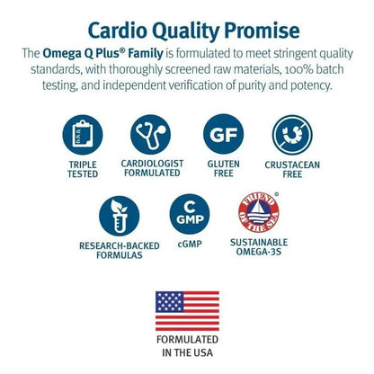Omega Q Plus Resveratrol Y Cúrcuma Con Coq10 Suplemento Para Circulación Y Salud Cardíaca 90 Días