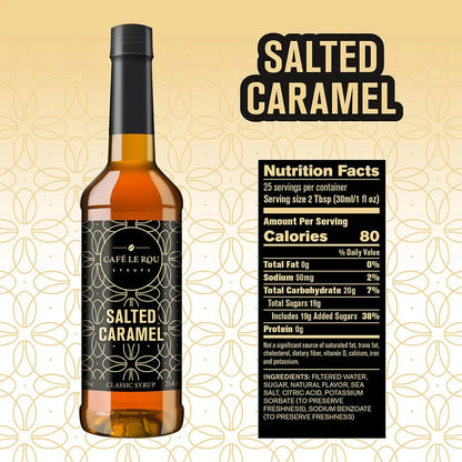 Café Le Rou Jarabe De Café Variado Paquete De 5 Sabores Premium 25.4 Onzas
