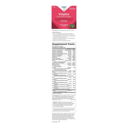 Multivitaminas Y Minerales Para Mujeres 60 Tabletas Energía Salud