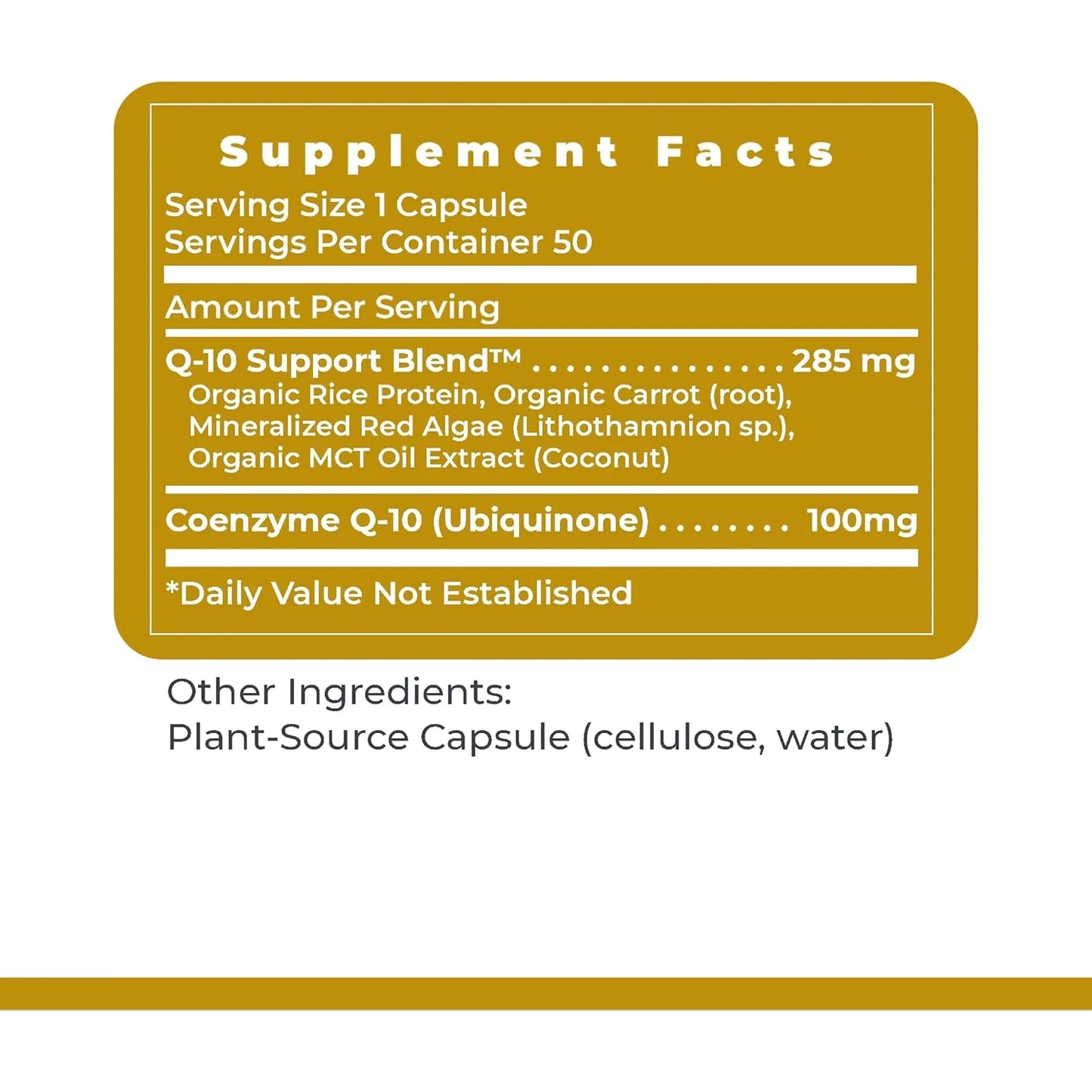 Coq10 Fermentada 100 Mg 50 Capsulas Soporte Cardiovascular Vegano
