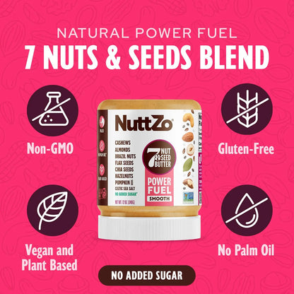 Mantequilla Natural De Nueces Y Semillas Mezcla Energética 7 Ingredientes Sin Azúcar Añadido