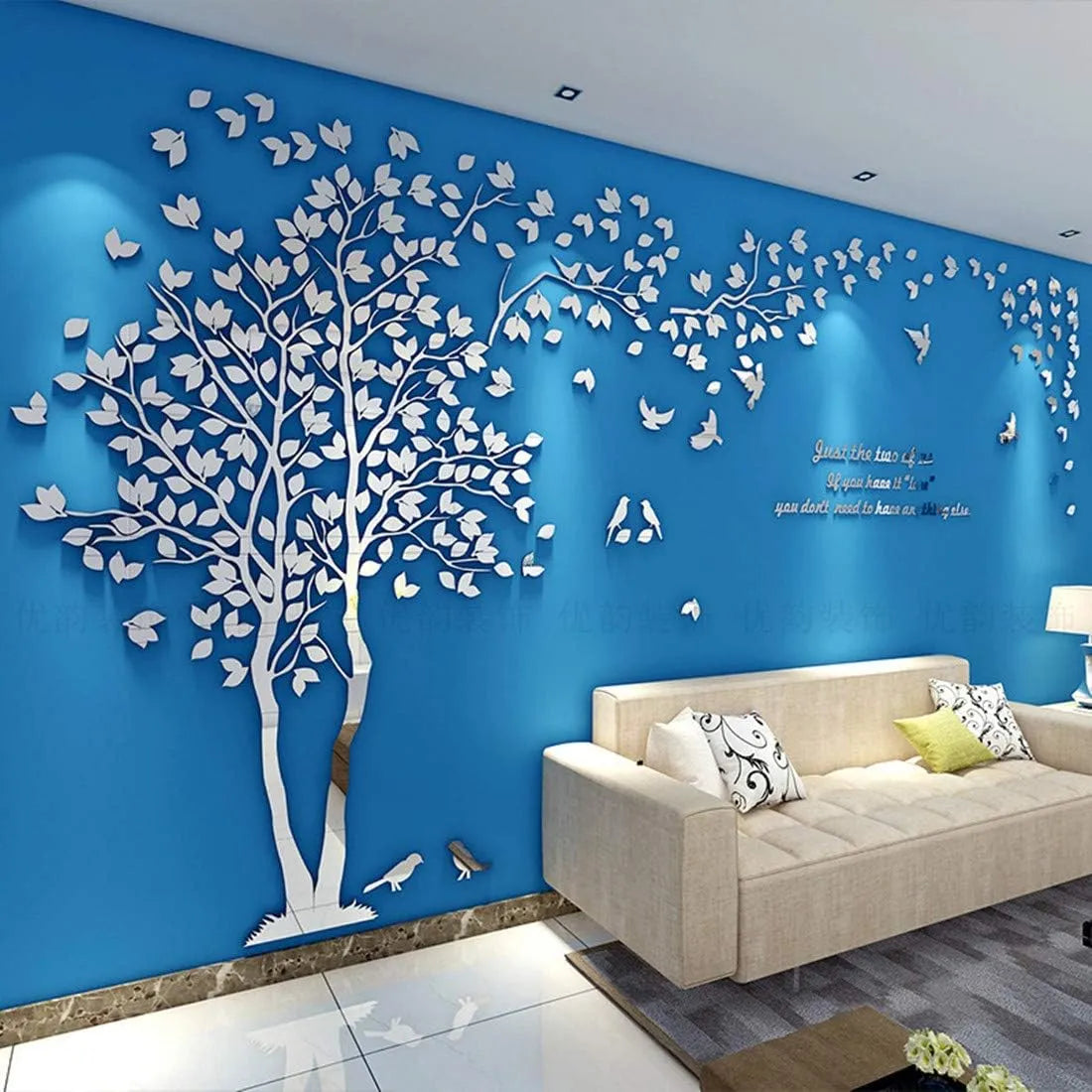 Pegatinas De Pared De Árbol 3D Calcomanías Decorativas Para Hogar