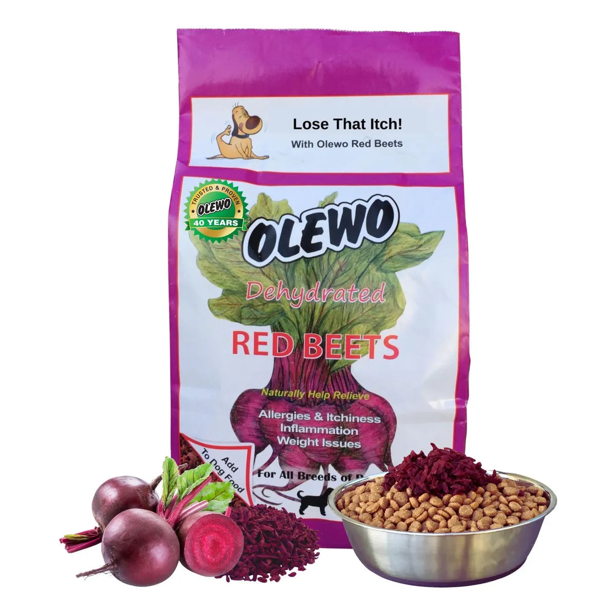 Olewo Remolacha Roja Natural Para Perros Apoyo Piel Y Pelaje