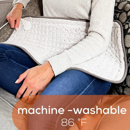 Almohadilla Térmica Microfelpa Lavable Con Apagado Automático 6 Niveles Calor