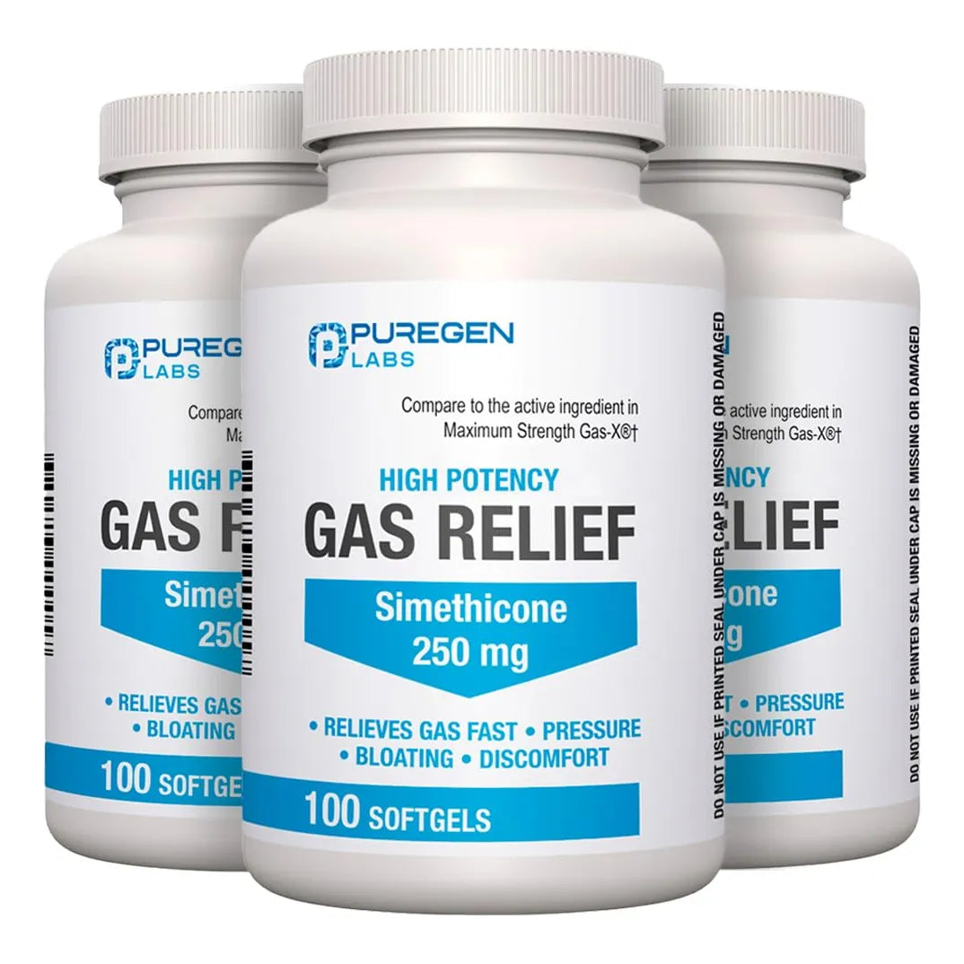 Cápsulas Blandas De Simeticona 250 Mg Alivio Rápido De Gases E Hinchazón