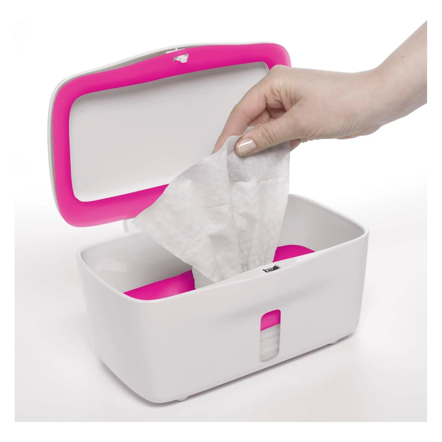 Dispensador Toallitas Plastico Silicona Rosa OXO Tot Perfect Facil Limpieza