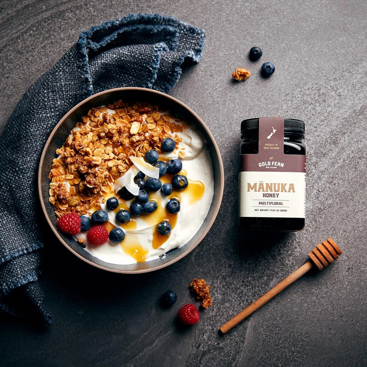 Miel Cruda De Manuka Pura Natural De Nueva Zelanda 500g Mgo 100+ Importada