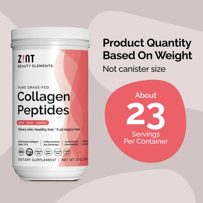 Polvo De Péptidos De Colágeno Hidrolizado 10 Onzas Suplemento De Belleza Keto Paleo