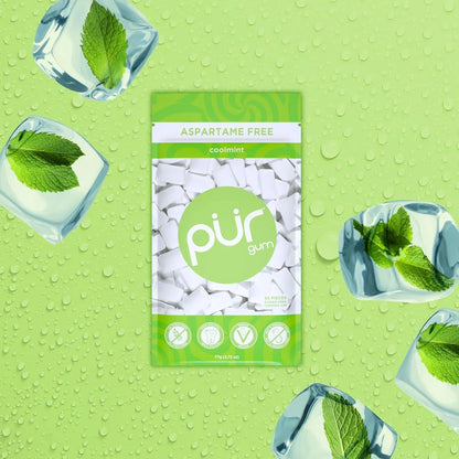 Chicles Pur Menta Fria 100 Xilitol Veganos 55 Unidades Sabor Refrescante Sin Azucar