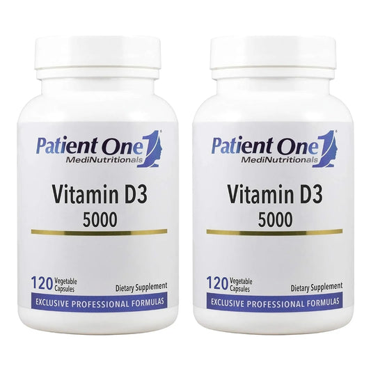 Vitamina D3 5000 UI 120 Capsulas Colecalciferol Patient One Salud Osea E Inmunologica