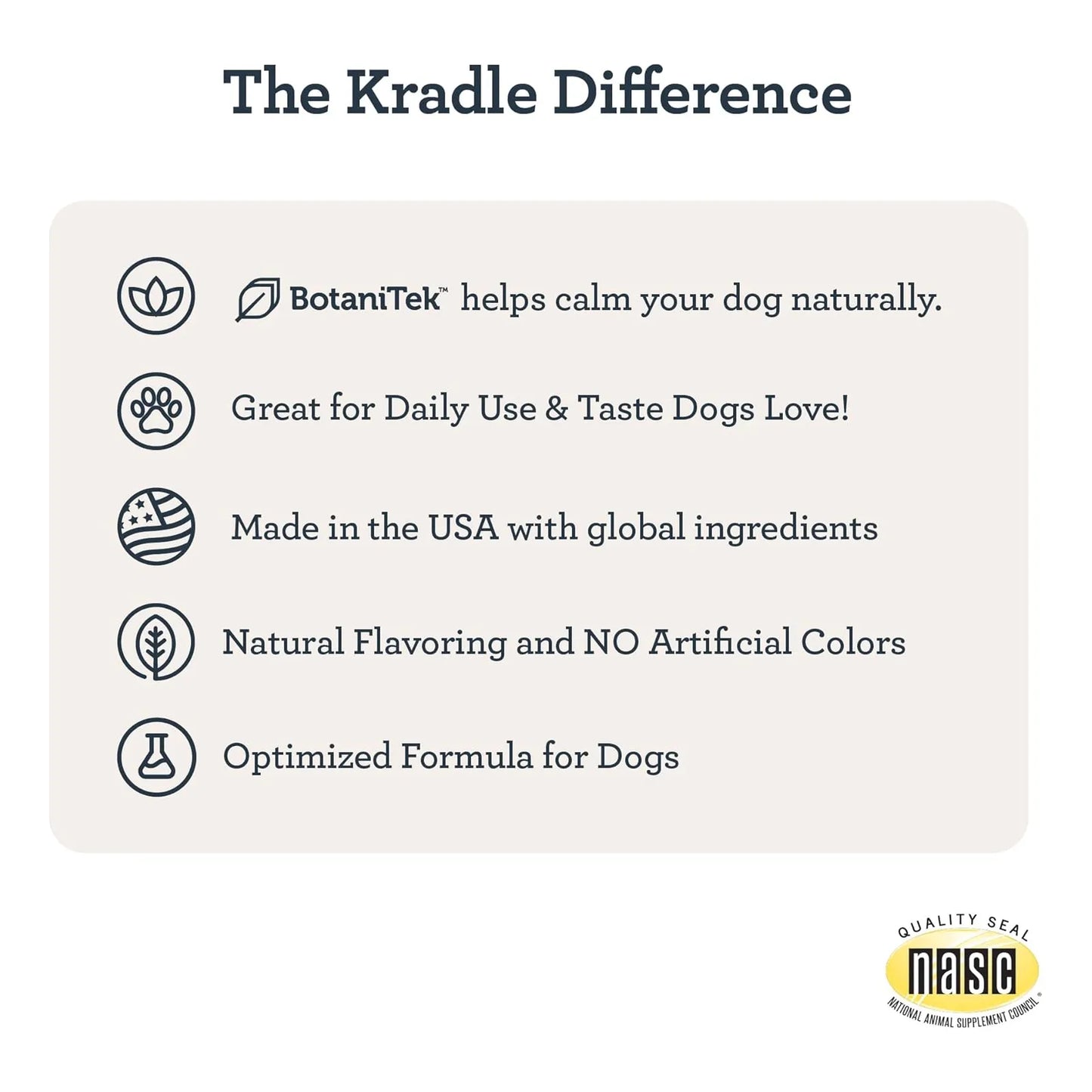 Masticables Kradle Para Movilidad Articular En Perros Con Glucosamina Y Condroitina