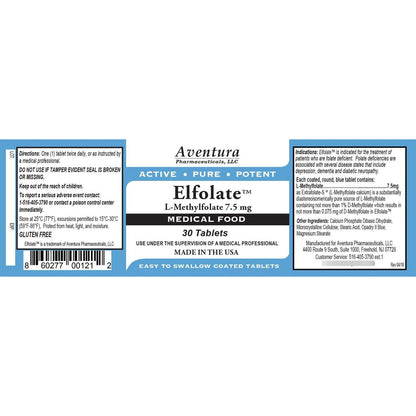 L Metilfolato 7 5 Mg Activo Puro 30 Tabletas Suplemento Profesional