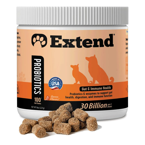 Extend Probióticos Para Perros Salud Digestiva Inmune Alergias Y Piel 15 Mil Millones Ufc