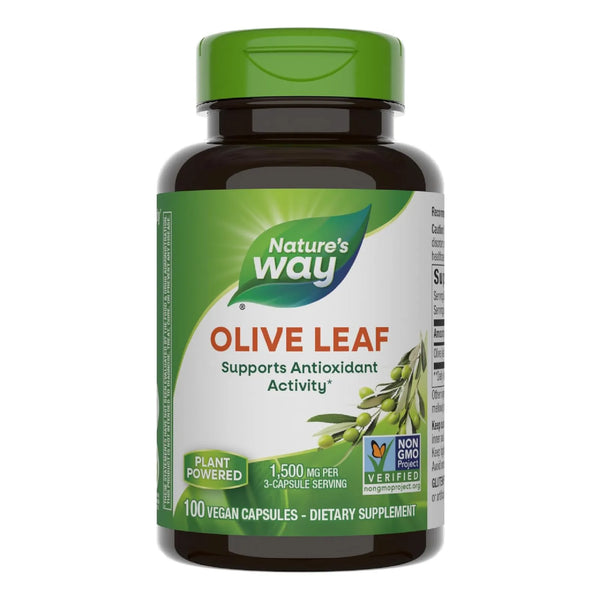 Capsulas Hoja De Olivo 1500 Mg Antioxidante Natural Nature's Way 100 Unidades