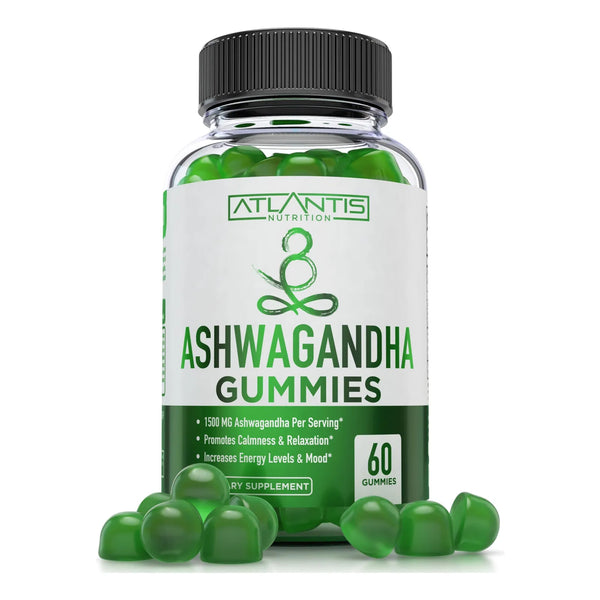 Gomitas Ashwagandha 1500 Mg Calma Estado De Ánimo Energía Y Sueño
