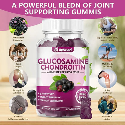 Gomitas De Glucosamina Condroitina MSM Cúrcuma 120 Unidades Soporte Articular