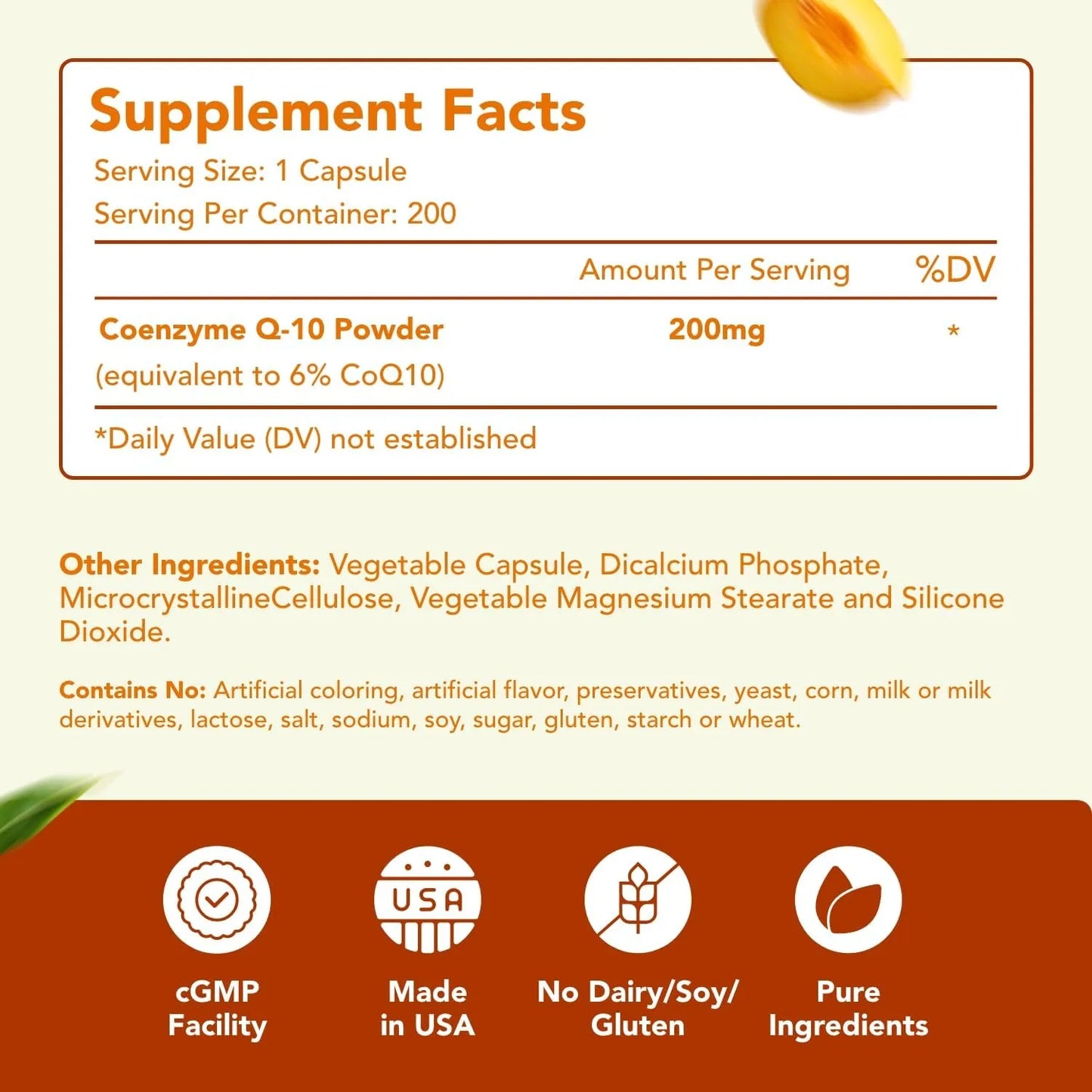 Coenzima Q10 200 Mg Capsulas Energia Y Salud Cardiovascular Suplemento Antioxidante