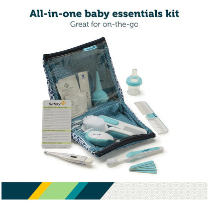 Kit De Cuidado De Bebé Deluxe 25 Piezas Azul Seguridad Y Comodidad