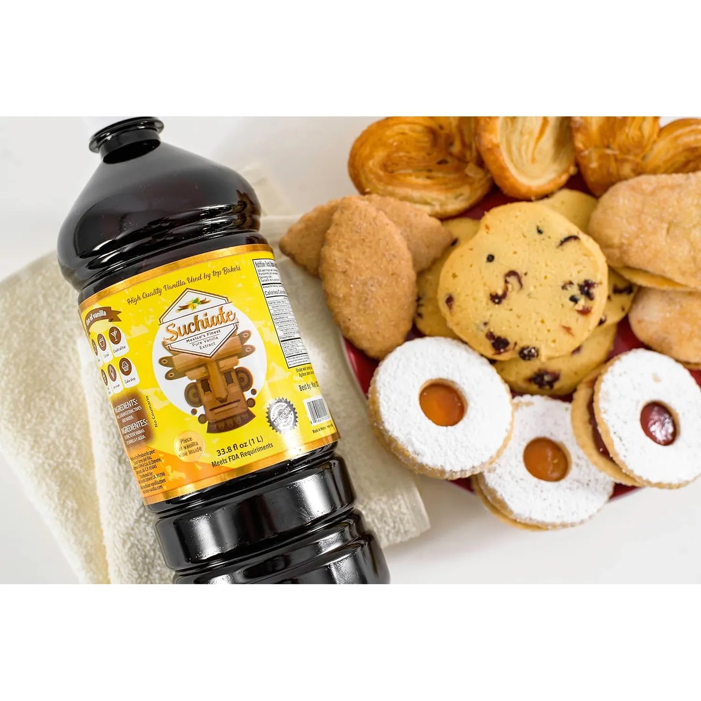 Extracto De Vainilla Mexicana Pura 1 Litro Para Hornear Y Postres