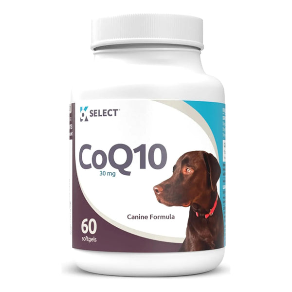 Suplemento CoQ10 Para Perros 30 Mg 60 Capsulas Salud Corazon Y Energia