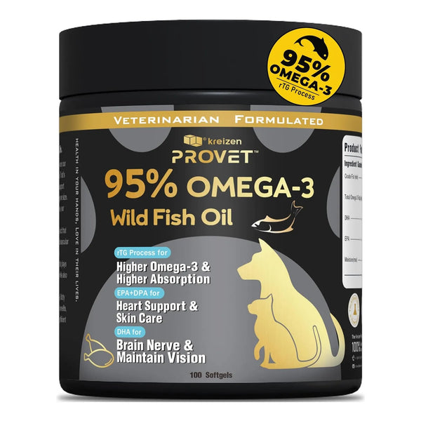 Aceite De Pescado 95 Omega 3 Para Mascotas Salud Corazon Piel Y Articulaciones