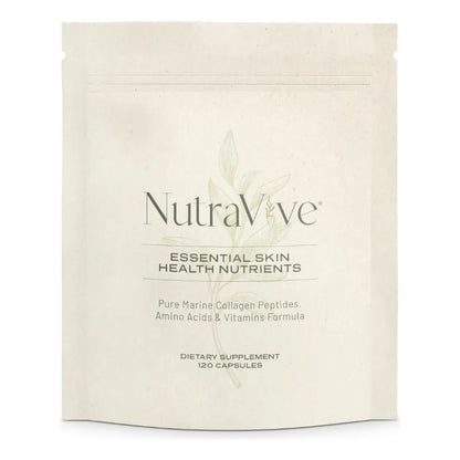 NutraVive Colágeno Marino 10X Potencia Reduce Arrugas Firmeza Piel Suplemento