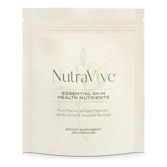 NutraVive Colágeno Marino 10X Potencia Reduce Arrugas Firmeza Piel Suplemento