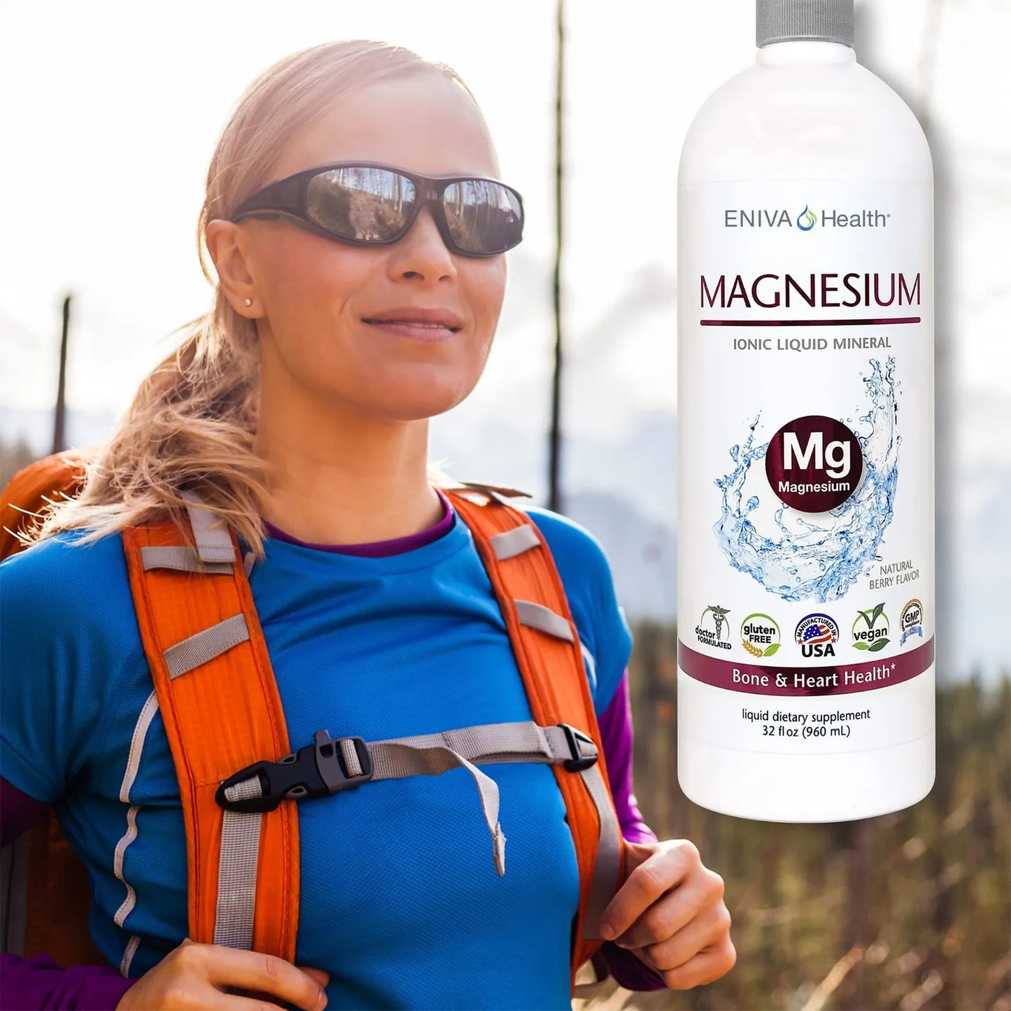 Suplemento De Magnesio Ionico Liquido 32 Onzas Salud Digestiva Energia Muscular Y Huesos