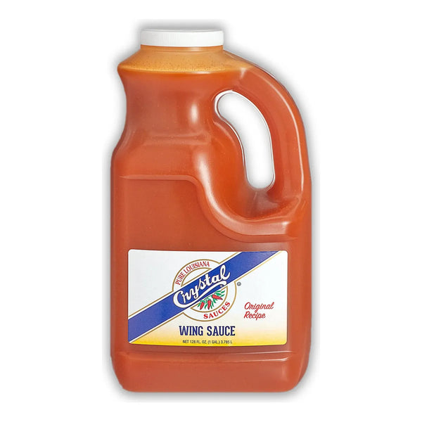 Crystal Pure Louisiana Original Hot Wing Sauce 1 Galon Salsa Picante Autentica Y Versatil