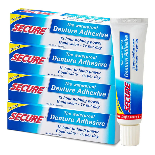 Adhesivo Dentaduras Postizas Plus Secure X4 Sujecion Duradera Y Natural