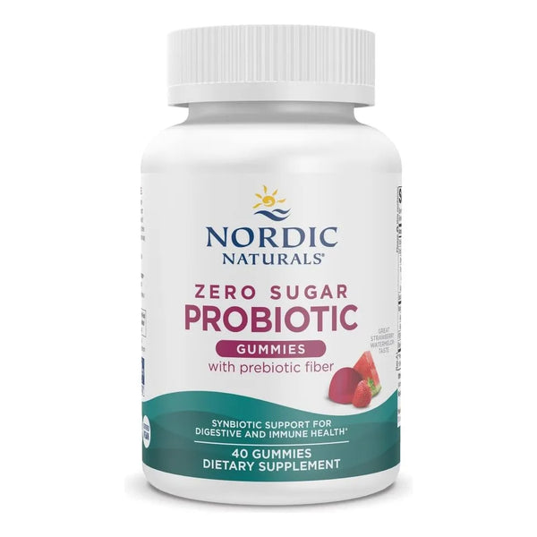 Gomitas Probióticas Cero Azúcar Sabor Fresa Sandía 40 Unidades Bienestar Digestivo