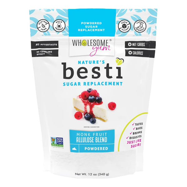 Edulcorante En Polvo Besti 340g Natural Sin Calorias Keto Sin Azucar